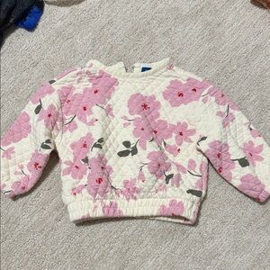 Old Navy Pink Floral Kids Sweater
